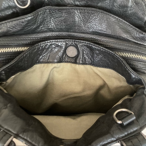 Cole Haan • Black Pebbled Leather Classic Shoulder Bag Tote Satchel - Picture 10 of 14